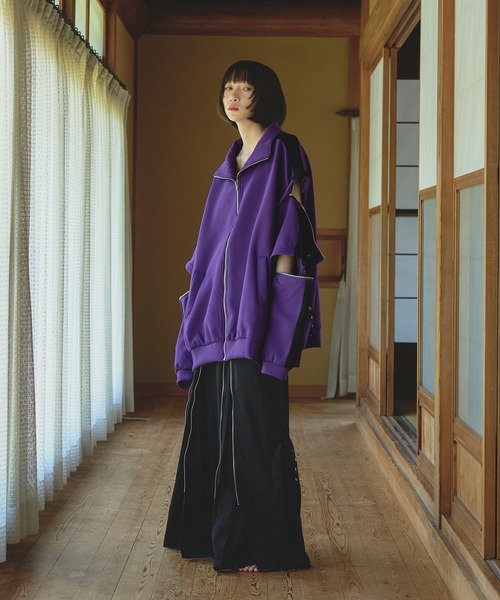 孤独　Ellno loset ハトメコードトラックジャケット ハトメコードトラックジャケット/SETUP対応（ジャージ）｜狐独