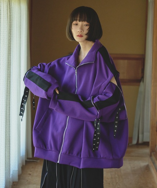 孤独　Ellno loset ハトメコードトラックジャケット ハトメコードトラックジャケット/SETUP対応（ジャージ）｜狐独