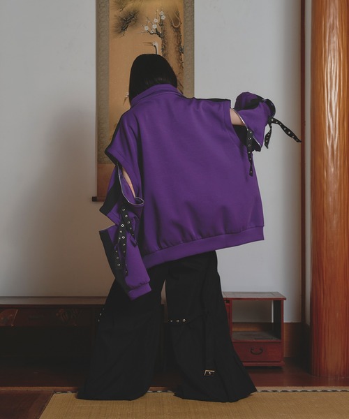 孤独　Ellno loset ハトメコードトラックジャケット ハトメコードトラックジャケット/SETUP対応（ジャージ）｜狐独