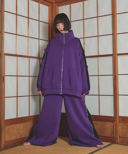 孤独　Ellno loset ハトメコードトラックジャケット ハトメコードトラックジャケット/SETUP対応（ジャージ）｜狐独