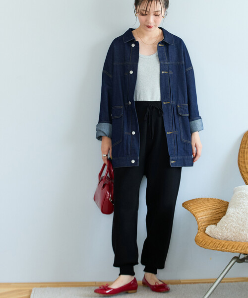 FREAK'S STORE（フリークスストア）の「限定展開　ニット ジョガー イージーパンツ（その他パンツ・レディース・ブルー/チャコールグレー/杢グレー/ナチュラル/ブラック/ダークブラウン/ライトグレー・SMALL/MEDIUM）」の17枚目の写真