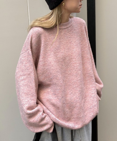 feepur（フェピュール）の「【ハンドウォッシャブル】ユースフルオーバーニット（ニット/セーター・レディース・アイボリー/ブルー/グレー/ピンク/ブラウン・MEDIUM）」の5枚目の写真