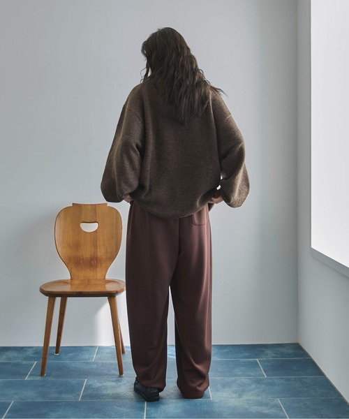 feepur（フェピュール）の「【ハンドウォッシャブル】ユースフルオーバーニット（ニット/セーター・レディース・アイボリー/ブルー/グレー/ピンク/ブラウン・MEDIUM）」の21枚目の写真