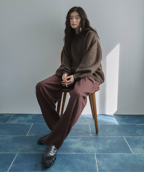 feepur（フェピュール）の「【ハンドウォッシャブル】ユースフルオーバーニット（ニット/セーター・レディース・アイボリー/ブルー/グレー/ピンク/ブラウン・MEDIUM）」の22枚目の写真