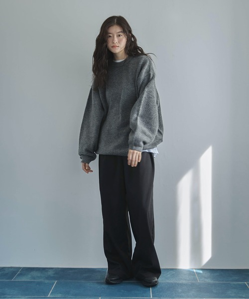 feepur（フェピュール）の「【ハンドウォッシャブル】ユースフルオーバーニット（ニット/セーター・レディース・アイボリー/ブルー/グレー/ピンク/ブラウン・MEDIUM）」の6枚目の写真