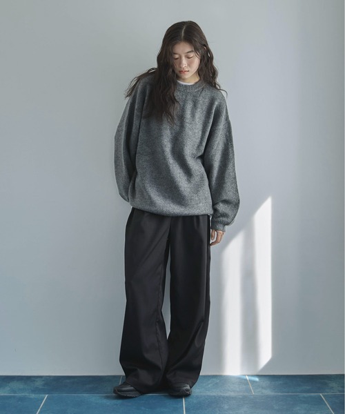 feepur（フェピュール）の「【ハンドウォッシャブル】ユースフルオーバーニット（ニット/セーター・レディース・アイボリー/ブルー/グレー/ピンク/ブラウン・MEDIUM）」の7枚目の写真