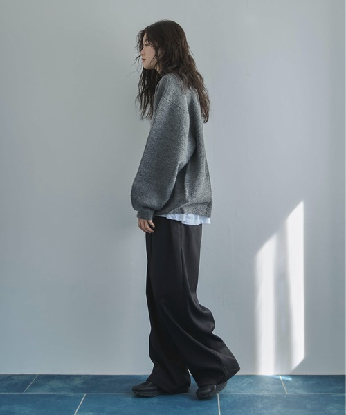 feepur（フェピュール）の「【ハンドウォッシャブル】ユースフルオーバーニット（ニット/セーター・レディース・アイボリー/ブルー/グレー/ピンク/ブラウン・MEDIUM）」の8枚目の写真