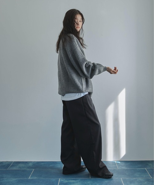 feepur（フェピュール）の「【ハンドウォッシャブル】ユースフルオーバーニット（ニット/セーター・レディース・アイボリー/ブルー/グレー/ピンク/ブラウン・MEDIUM）」の11枚目の写真