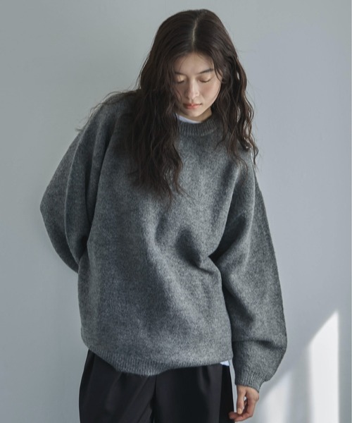 feepur（フェピュール）の「【ハンドウォッシャブル】ユースフルオーバーニット（ニット/セーター・レディース・アイボリー/ブルー/グレー/ピンク/ブラウン・MEDIUM）」の13枚目の写真