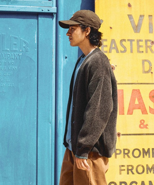 niko and...（ニコアンド）の「モールニットVネックカーディガン（カーディガン/ボレロ・メンズ・ブラック/ブルー/ダークブラウン/ベージュ・MEDIUM/LARGE）」の2枚目の写真