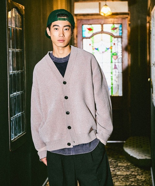 モールニットVネックカーディガン（カーディガン/ボレロ）｜niko and