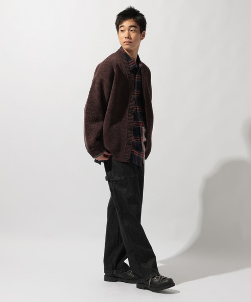 niko and...（ニコアンド）の「モールニットVネックカーディガン（カーディガン/ボレロ・メンズ・ブラック/ブルー/ダークブラウン/ベージュ・MEDIUM/LARGE）」の5枚目の写真