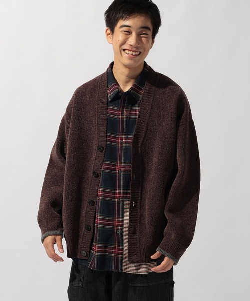 モールニットVネックカーディガン（カーディガン/ボレロ）｜niko and