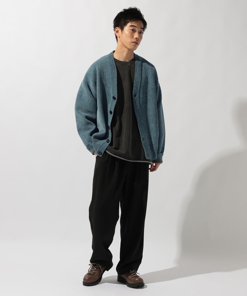 niko and...（ニコアンド）の「モールニットVネックカーディガン（カーディガン/ボレロ・メンズ・ブラック/ブルー/ダークブラウン/ベージュ・MEDIUM/LARGE）」の8枚目の写真