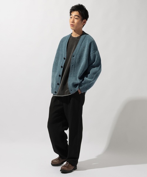 niko and...（ニコアンド）の「モールニットVネックカーディガン（カーディガン/ボレロ・メンズ・ブラック/ブルー/ダークブラウン/ベージュ・MEDIUM/LARGE）」の9枚目の写真