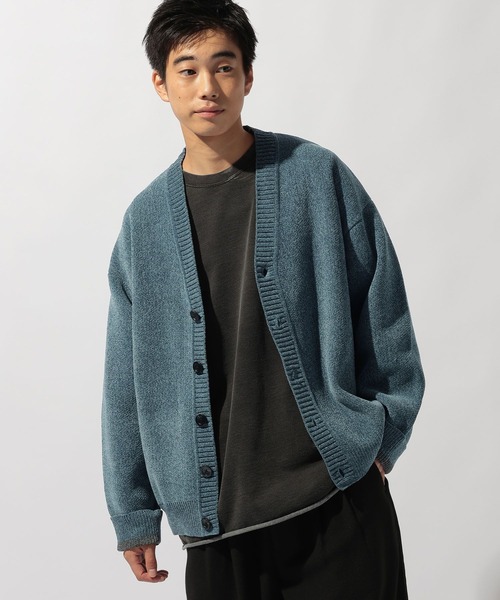 niko and...（ニコアンド）の「モールニットVネックカーディガン（カーディガン/ボレロ・メンズ・ブラック/ブルー/ダークブラウン/ベージュ・MEDIUM/LARGE）」の10枚目の写真