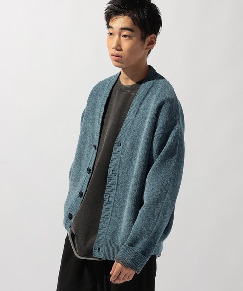niko and...（ニコアンド）の「モールニットVネックカーディガン（カーディガン/ボレロ・メンズ・ブラック/ブルー/ダークブラウン/ベージュ・MEDIUM/LARGE）」の11枚目の写真