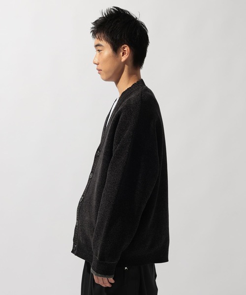 niko and...（ニコアンド）の「モールニットVネックカーディガン（カーディガン/ボレロ・メンズ・ブラック/ブルー/ダークブラウン/ベージュ・MEDIUM/LARGE）」の13枚目の写真