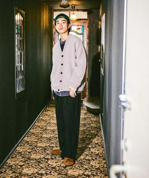 モールニットVネックカーディガン（カーディガン/ボレロ）｜niko and