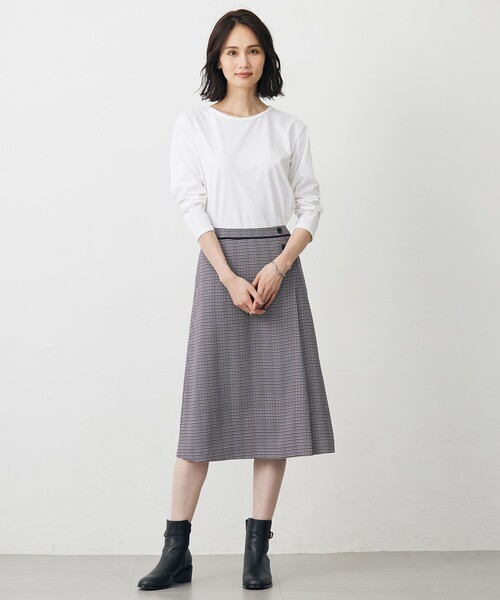 J.PRESS(ジェイプレス)の「レイヤードジャージー Tシャツ カットソー(Tシャツ/カットソー・レディース・ホワイト系・T13/T15)」の10枚目の写真