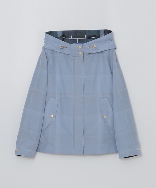 BLUE LABEL CRESTBRIDGE（ブルーレーベルクレストブリッジ）の「【はっ水】クレストブリッジチェックマウンテンパーカー（マウンテンパーカー・レディース・ダークネイビー/ブルー系その他4・38/36/40）」の10枚目の写真