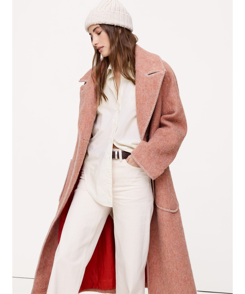 Banana Republic(バナナリパブリック)の「コットン ポプリン カーブヘム シャツ(シャツ/ブラウス・レディース・アイボリー・L/S/XS/M)」の3枚目の写真