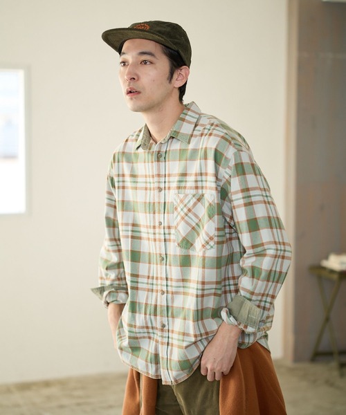 BAYFLOW(ベイフロー)の「カラー刺繍コーデュロイCAP(キャップ・メンズ・ベージュ/ネイビー/カーキ・FREE)」の12枚目の写真