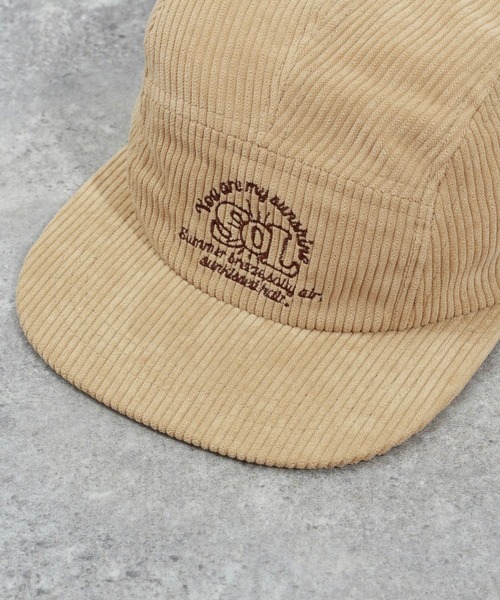 BAYFLOW(ベイフロー)の「カラー刺繍コーデュロイCAP(キャップ・メンズ・ベージュ/ネイビー/カーキ・FREE)」の22枚目の写真