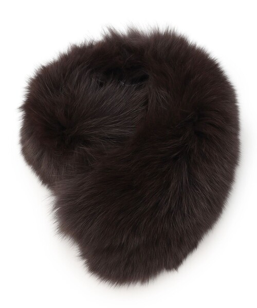 23区(ニジュウサンク)の「リアルファー ティペット(マフラー・レディース・ベージュ系/ブラウン系・F)」の8枚目の写真