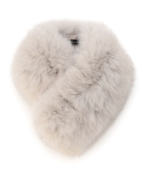 23区(ニジュウサンク)の「リアルファー ティペット(マフラー・レディース・ベージュ系/ブラウン系・F)」の9枚目の写真