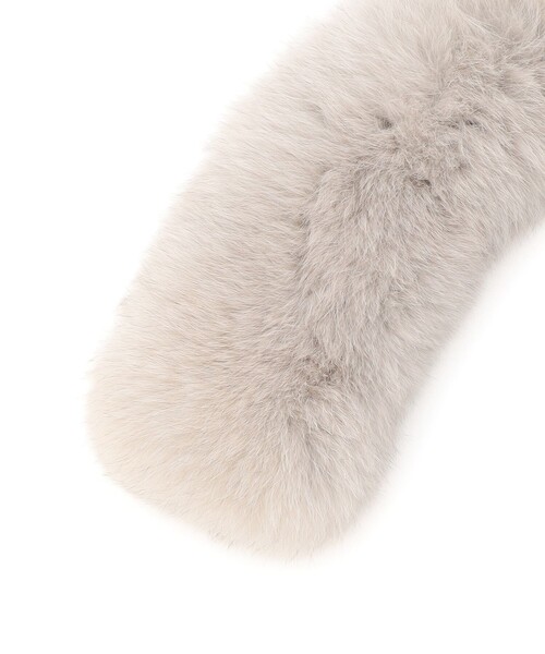 23区(ニジュウサンク)の「リアルファー ティペット(マフラー・レディース・ベージュ系/ブラウン系・F)」の10枚目の写真