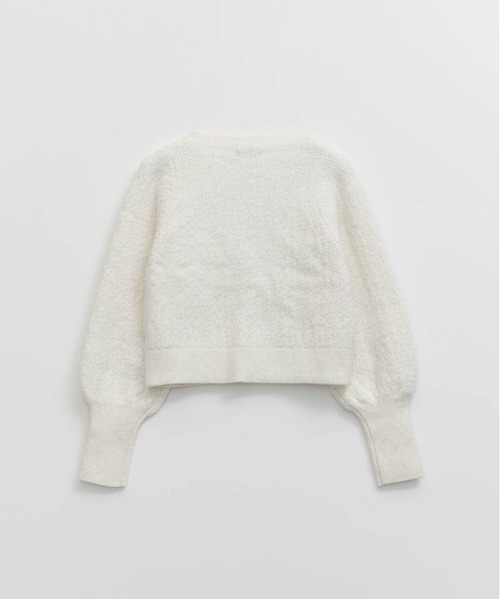 RANDA（ランダ）の「デザイン編みVネックニットカーディガン（カーディガン/ボレロ・レディース・グレー/ピンク/ホワイト・FREE）」の16枚目の写真