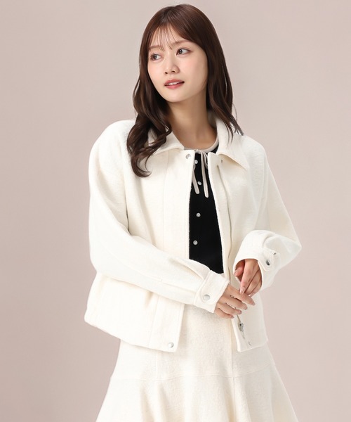 セール】2025秋冬新作 ヘリンボーン柄ステンカラージャケット（その他