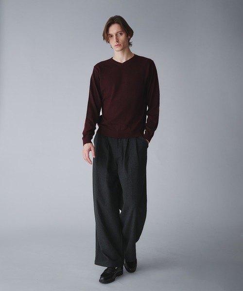 Regen Glanz（レーゲングランツ）の「2tuck wide straight slacks/ツータックワイドストレートスラックス（スラックス・メンズ・ブラウン系その他/ブラック/グレー・MEDIUM/LARGE/SMALL）」の12枚目の写真
