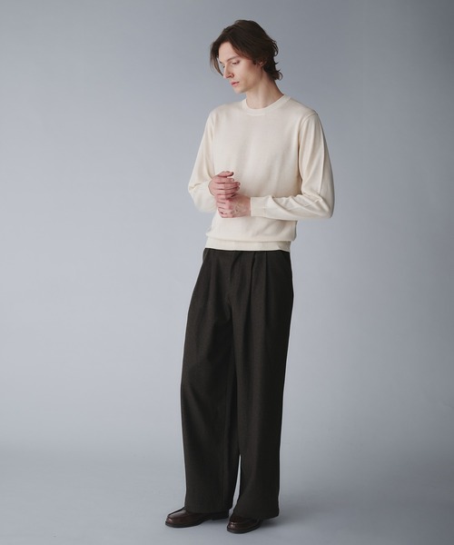 Regen Glanz（レーゲングランツ）の「2tuck wide straight slacks/ツータックワイドストレートスラックス（スラックス・メンズ・ブラウン系その他/ブラック/グレー・MEDIUM/LARGE/SMALL）」の20枚目の写真