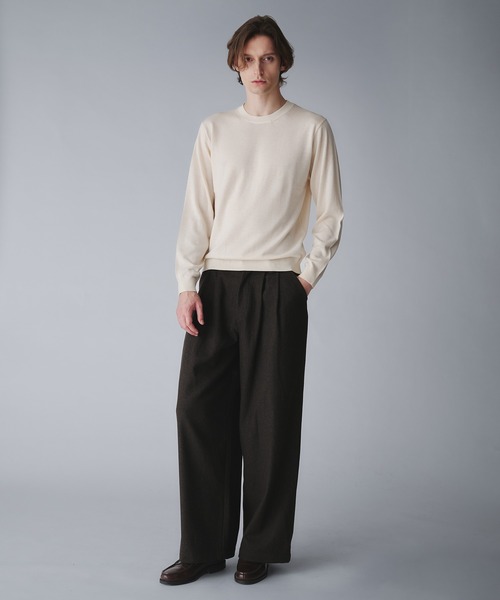 Regen Glanz（レーゲングランツ）の「2tuck wide straight slacks/ツータックワイドストレートスラックス（スラックス・メンズ・ブラウン系その他/ブラック/グレー・MEDIUM/LARGE/SMALL）」の19枚目の写真