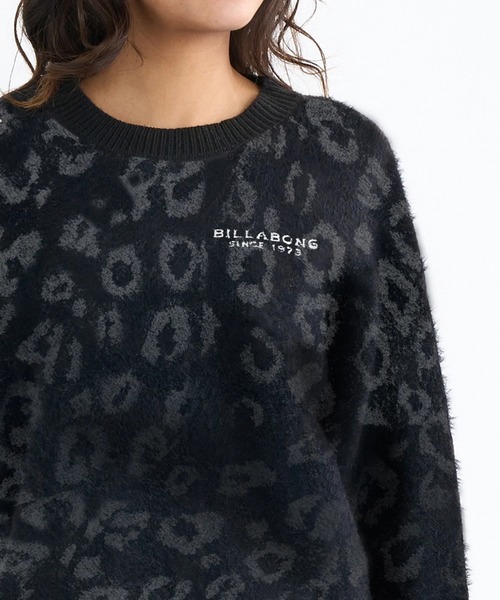 BILLABONG(ビラボン)の「BILLABONG レディース LEOPARD JQ CREW SWEA セーター 【2025年秋冬モデル】 @autumn/ビラボンバックロゴプリントヒョウ柄ジャガードクルーニットセーター(ニット/セーター・レディース・ブラック/ブラウン系その他/アイボリー・MEDIUM)」の10枚目の写真