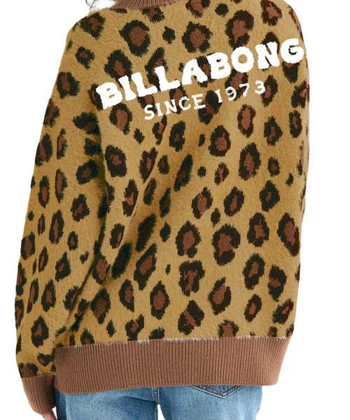BILLABONG(ビラボン)の「BILLABONG レディース LEOPARD JQ CREW SWEA セーター 【2025年秋冬モデル】 @autumn/ビラボンバックロゴプリントヒョウ柄ジャガードクルーニットセーター(ニット/セーター・レディース・ブラック/ブラウン系その他/アイボリー・MEDIUM)」の14枚目の写真