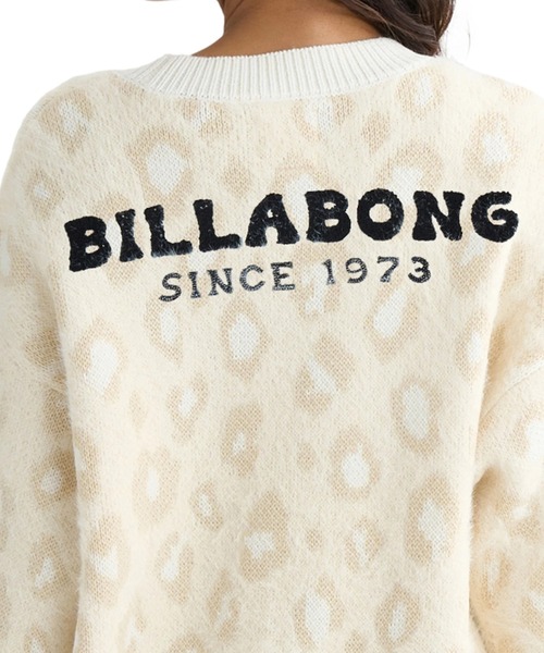 BILLABONG(ビラボン)の「BILLABONG レディース LEOPARD JQ CREW SWEA セーター 【2025年秋冬モデル】 @autumn/ビラボンバックロゴプリントヒョウ柄ジャガードクルーニットセーター(ニット/セーター・レディース・ブラック/ブラウン系その他/アイボリー・MEDIUM)」の6枚目の写真