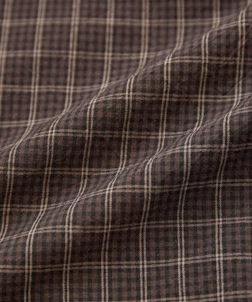 LA MARINE FRANCAISE（マリン フランセーズ）の「チェックフリルボウタイリボンブラウス（シャツ/ブラウス・レディース・ブラウン/ブルー・FREE）」の6枚目の写真