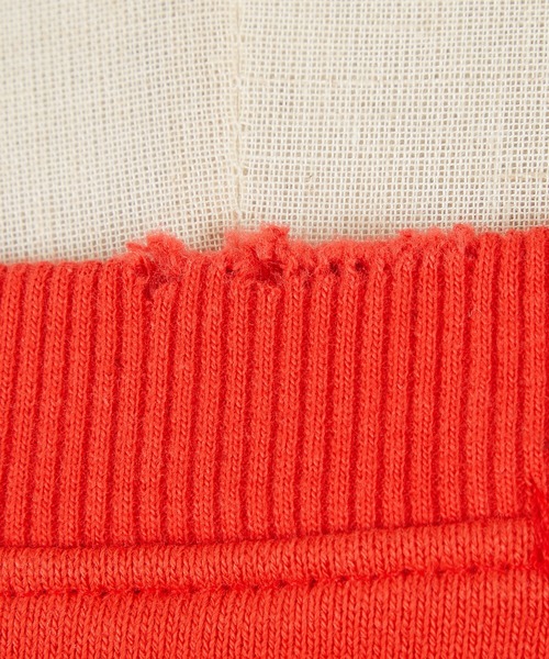 a.p.o.v. オフショルダーダメージスウェットオーバーサイズトレーナー