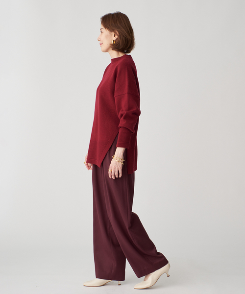 VERMEIL par iena(ヴェルメイユパーイエナ)の「RIBタックプルオーバー(ニット/セーター・レディース・ベージュ/ボルドー/チャコールグレー・FREE)」の21枚目の写真