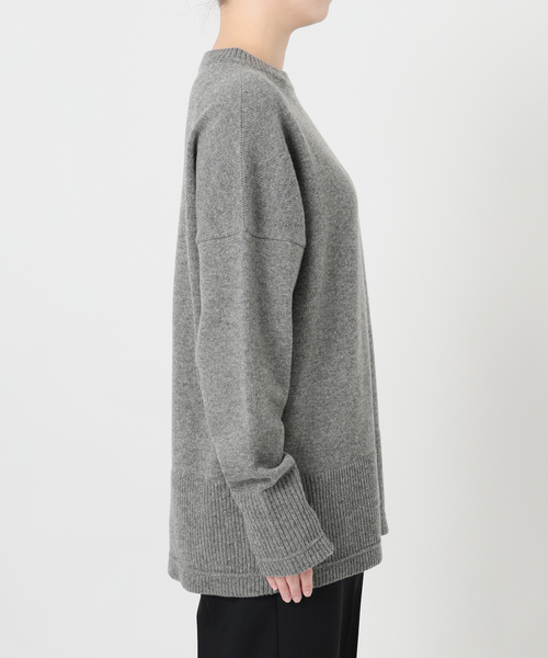 VERMEIL par iena(ヴェルメイユパーイエナ)の「RIBタックプルオーバー(ニット/セーター・レディース・ベージュ/ボルドー/チャコールグレー・FREE)」の11枚目の写真