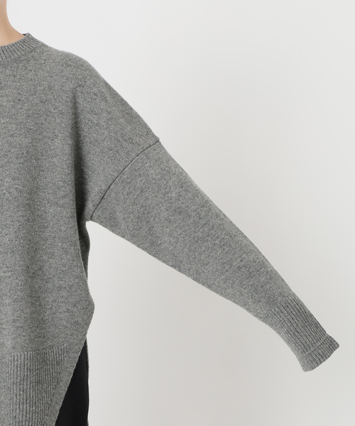 VERMEIL par iena(ヴェルメイユパーイエナ)の「RIBタックプルオーバー(ニット/セーター・レディース・ベージュ/ボルドー/チャコールグレー・FREE)」の10枚目の写真