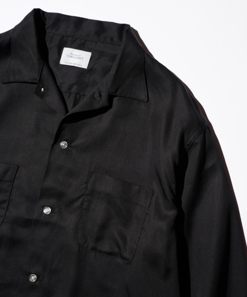 TOWNCRAFT / タウンクラフト 60S OMBRE OPEN COLLAR SHIRT MADE IN