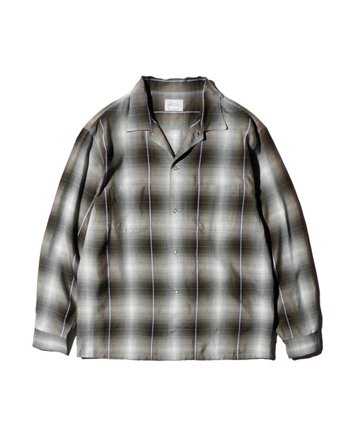 TOWNCRAFT / タウンクラフト 60S OMBRE OPEN COLLAR SHIRT MADE IN