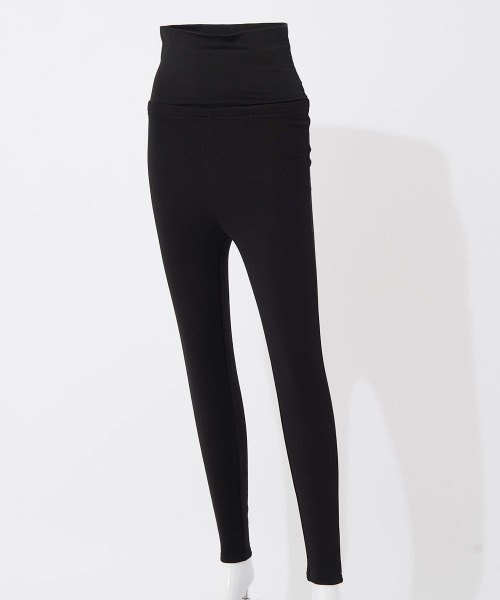 FILA GOLF(フィラゴルフ )の「【FILA GOLF:フィラゴルフ】レディース腹巻付きレギンス ゴルフ アウトドア スポーツ 散歩(レギンス/スパッツ・レディース・ブラック・L/XL/S/M)」の1枚目の写真