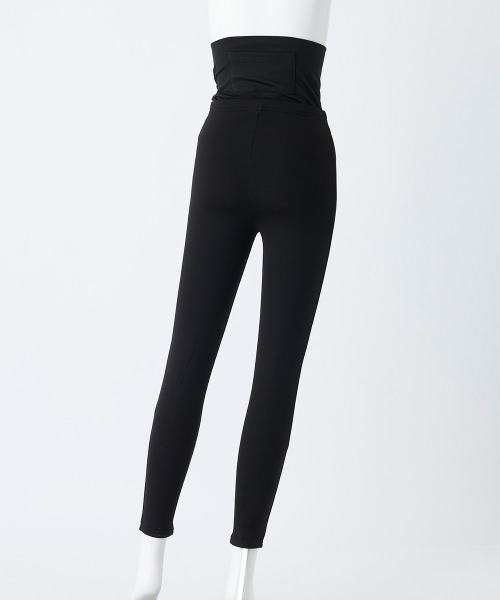 FILA GOLF(フィラゴルフ )の「【FILA GOLF:フィラゴルフ】レディース腹巻付きレギンス ゴルフ アウトドア スポーツ 散歩(レギンス/スパッツ・レディース・ブラック・L/XL/S/M)」の5枚目の写真