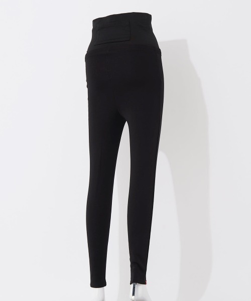 FILA GOLF(フィラゴルフ )の「【FILA GOLF:フィラゴルフ】レディース腹巻付きレギンス ゴルフ アウトドア スポーツ 散歩(レギンス/スパッツ・レディース・ブラック・L/XL/S/M)」の3枚目の写真