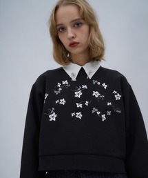 HARE | Flowerシシュウスウェット(HARE)(スウェット)